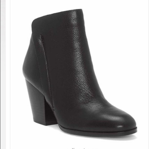 1. State Shoes - NWT 1. State Talia Leather Stacked Heel Bootie 8.5